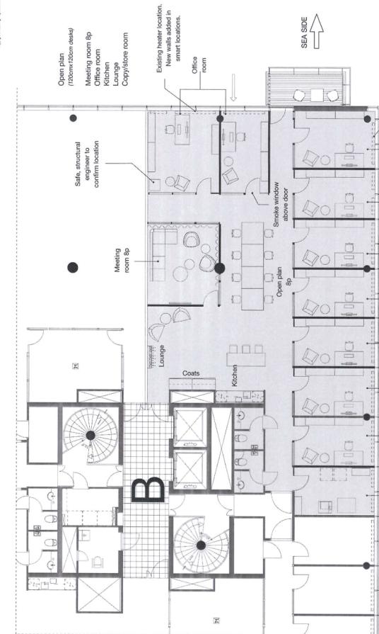Keilaranta 15 B, 246m2, 5. kerros, Toimistotila