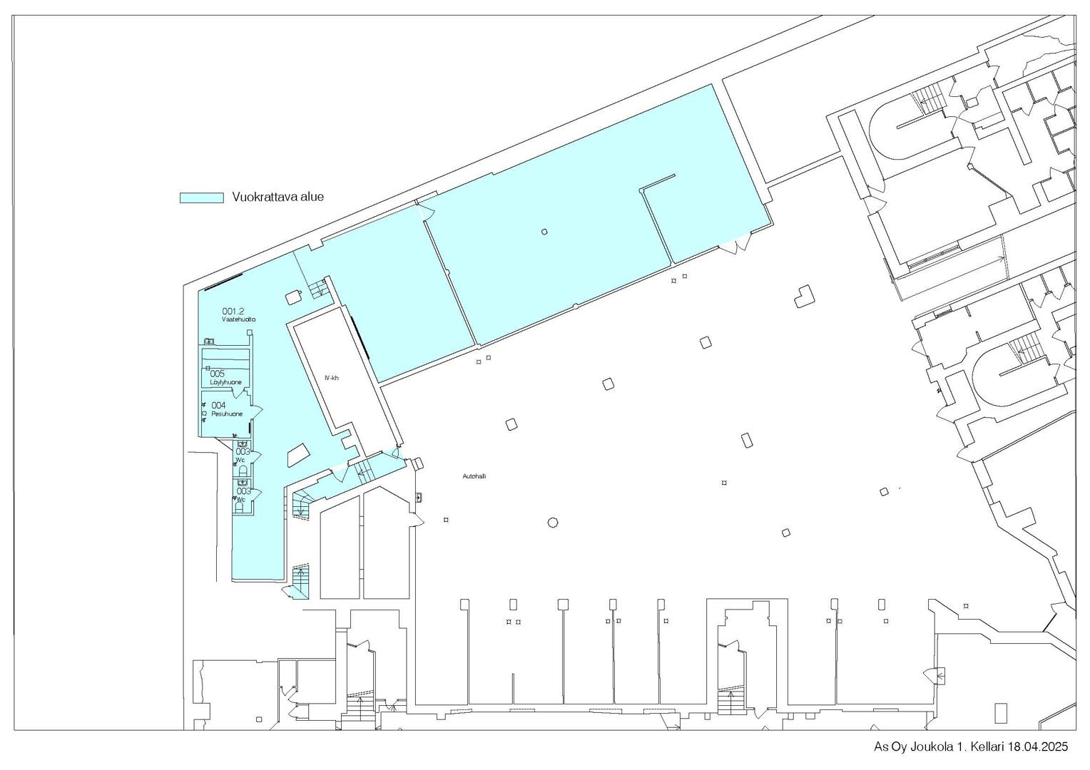 Kapteeninkatu 26, 600m2, Useita kerroksia, Liiketila