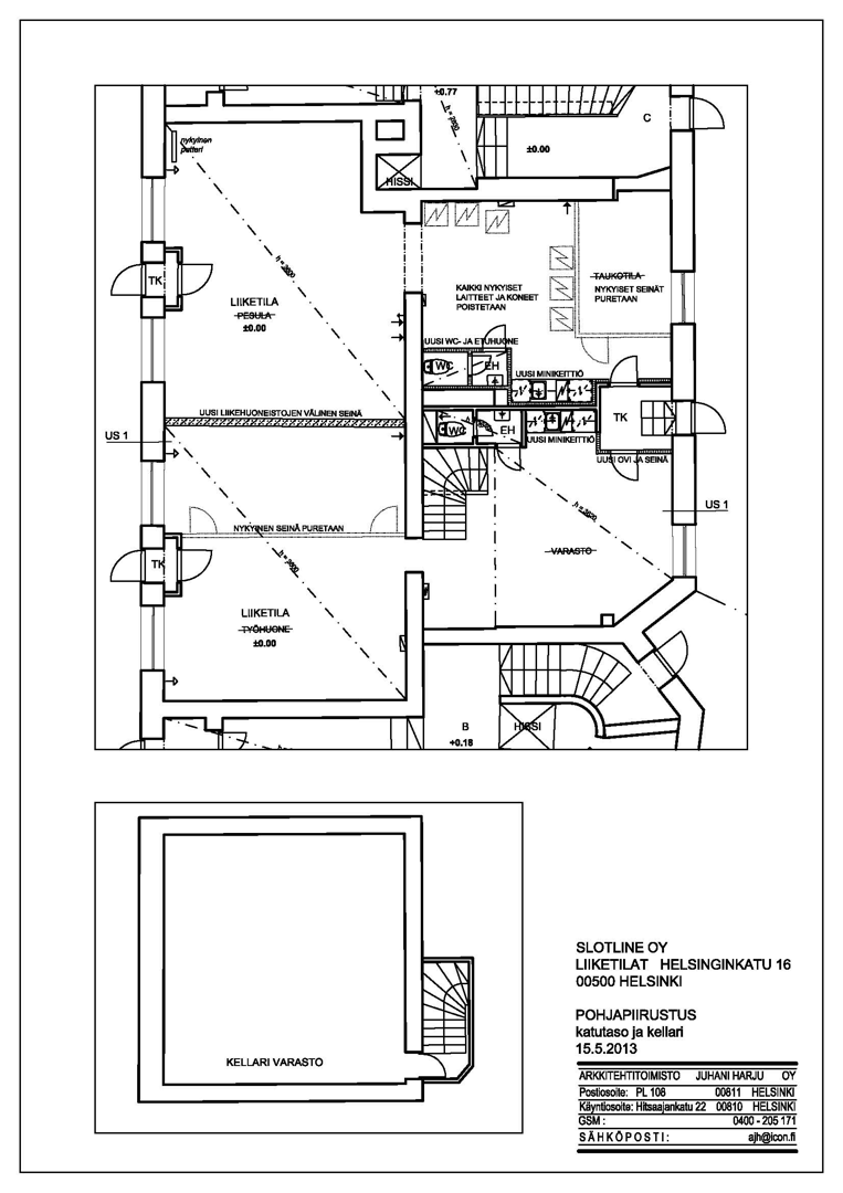 Helsinginkatu 16, 168m2, katutaso, Liiketila