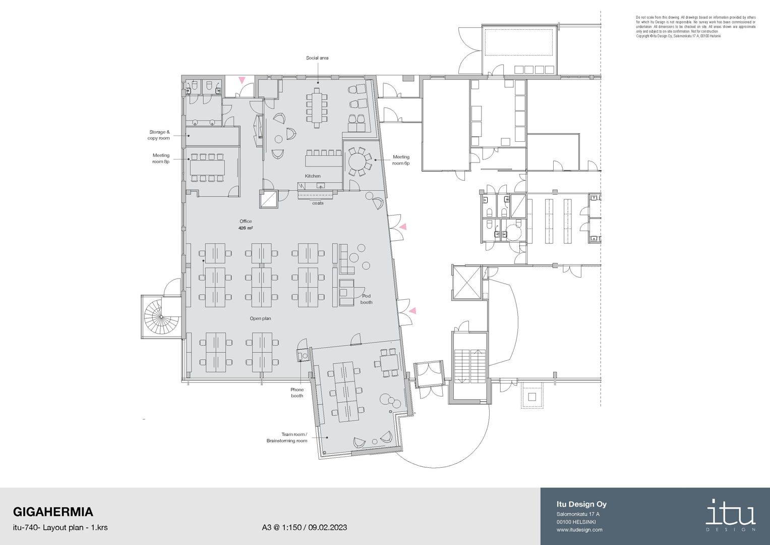 Visiokatu 6 TAMPERE, 426m2, Katutaso, Toimistotila