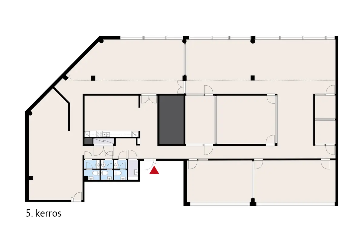Linnoitustie 5, 590m2, 5. kerros, Toimistotila