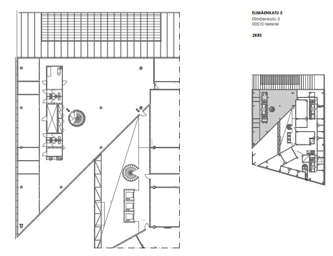 Elimäenkatu 5, 594m2, 2. kerros, Toimistotila