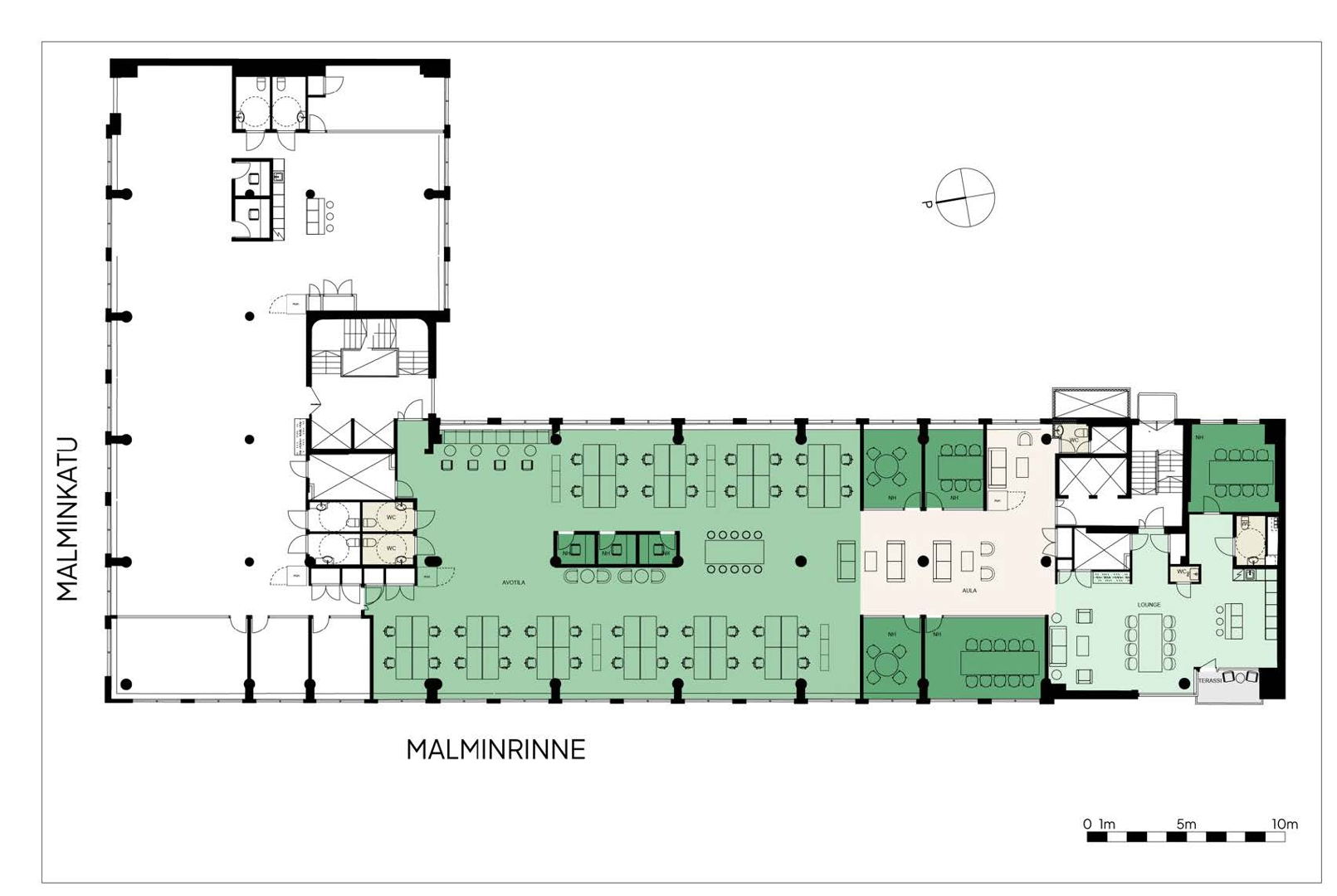 Malminkatu 16, 572m2, 5. kerros, Toimistotila