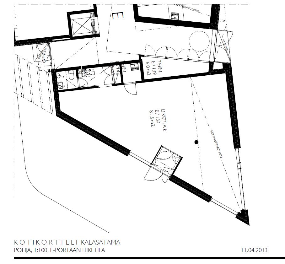 Sörnäistenlaituri 3, 81m2, Katutaso, Liiketila