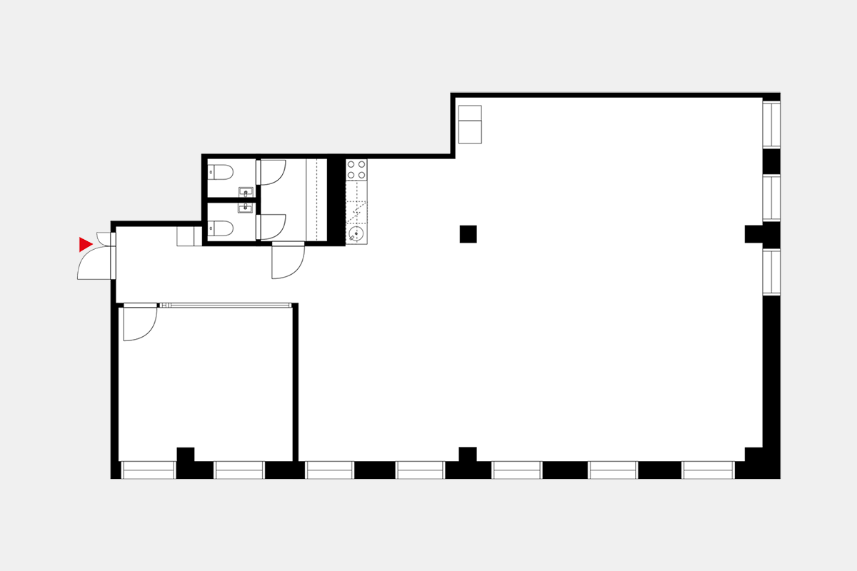 Energiakatu 4, 172m2, 6. kerros, Toimistotila