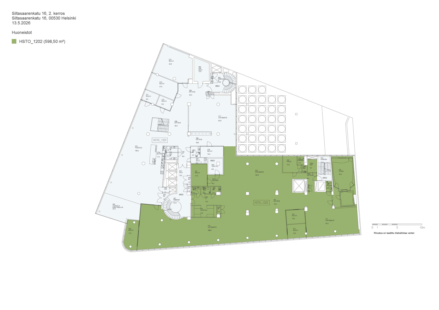 Siltasaarenkatu 16, 598m2, 2. kerros, Toimistotila