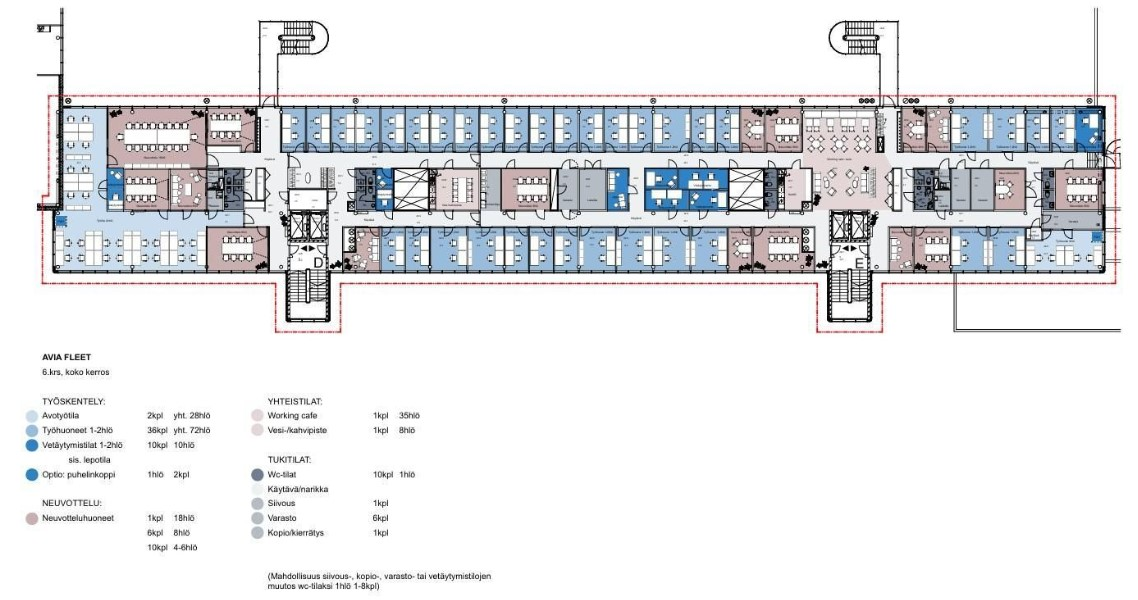 Lentäjäntie 1, 1460m2, 6. kerros, Toimistotila