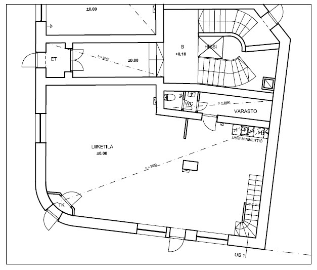 Helsinginkatu 16, 100m2, Katutaso, Liiketila