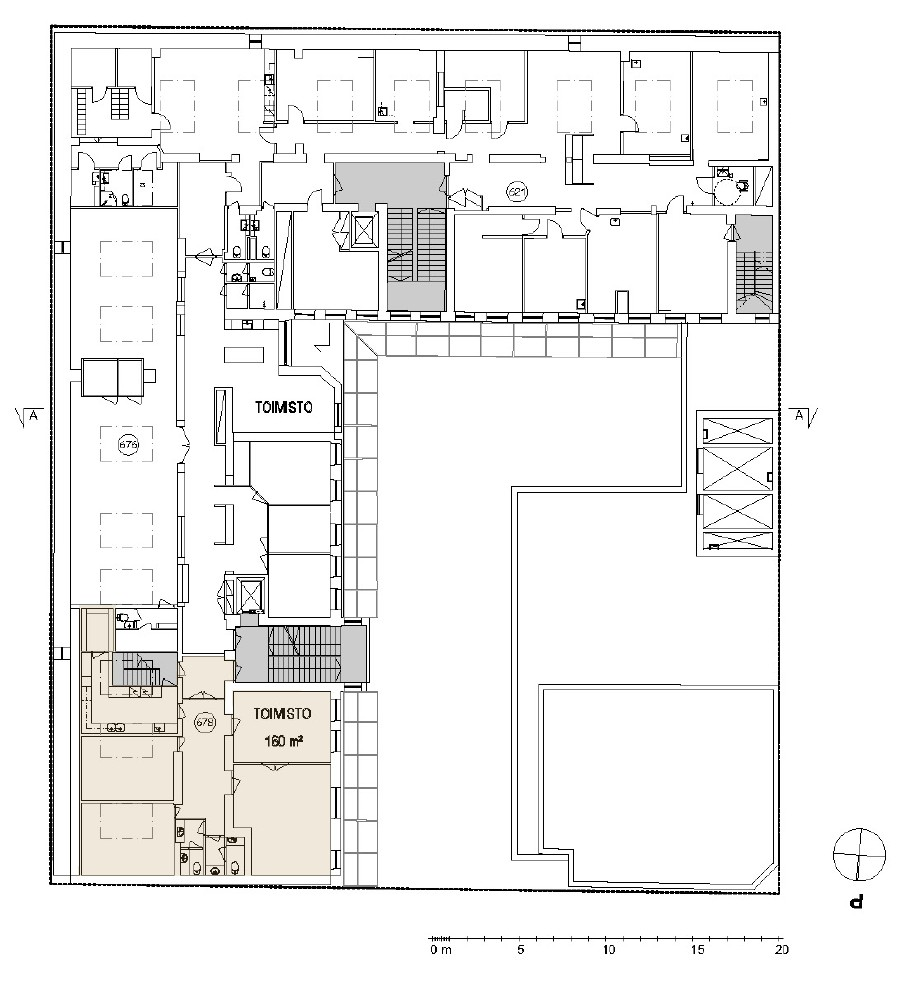 Keskuskatu 4, 160m2, 6. kerros, Toimistotila