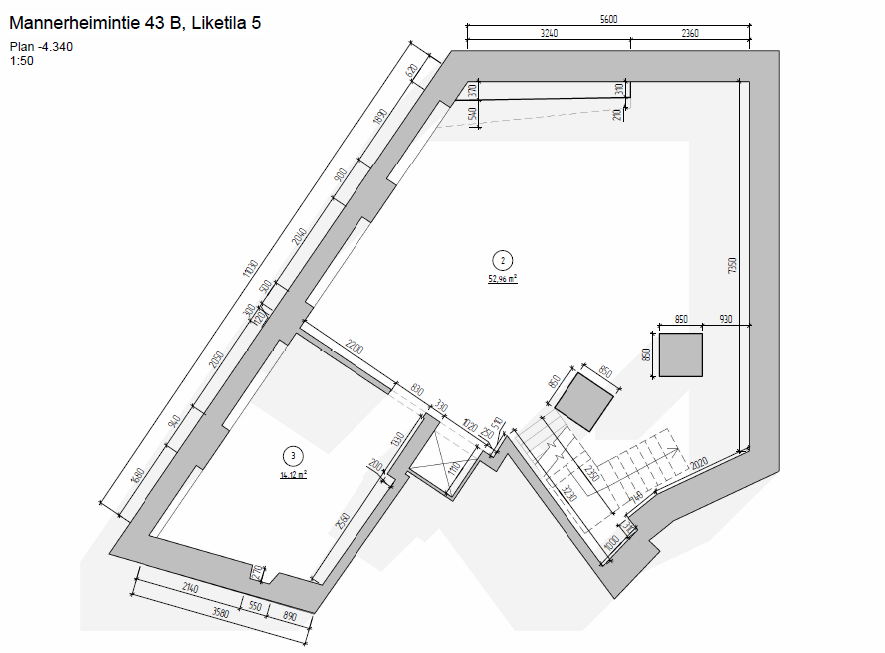 Mannerheimintie 43, 372m2, Katutaso, Liiketila