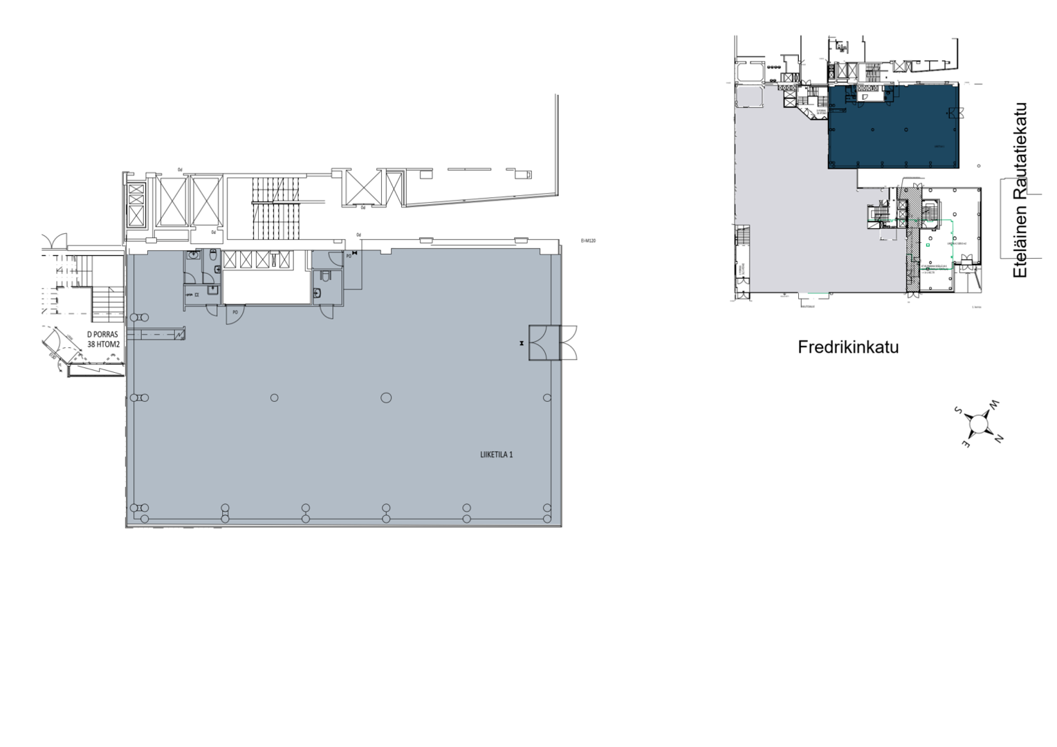 Fredrikinkatu 48, 408m2, Katutaso, Ravintolatila