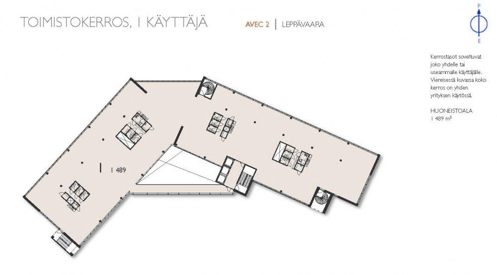Esikunnankatu 1, 12500m2, Useita kerroksia, Toimistotila